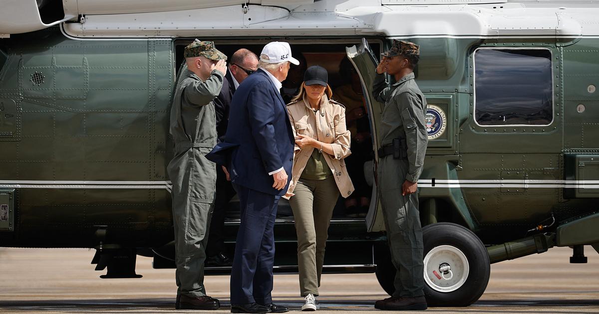 le look maîtrisé de Melania Trump au chevet des victimes du «Camp Mystic»