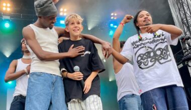 Gabin, 13 ans, est monté sur scène avec le rappeur de Caen Jyeuhair