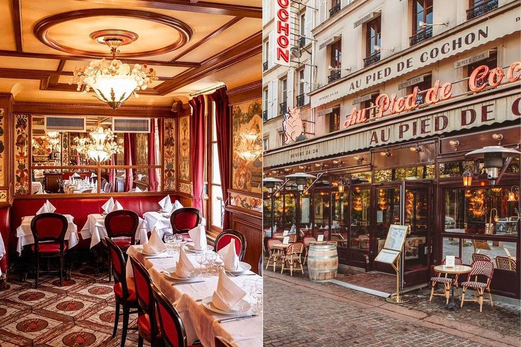 brasserie 24h/24 7j/7 Paris Au Pied de Cochon