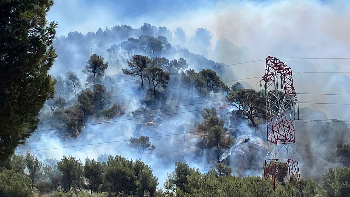 Vidéo. L'incendie près de Marseille blesse 110 personnes