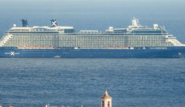 Quel est donc cet immense bateau de croisière qui voguait près de nos côtes ces derniers jours à Nice?