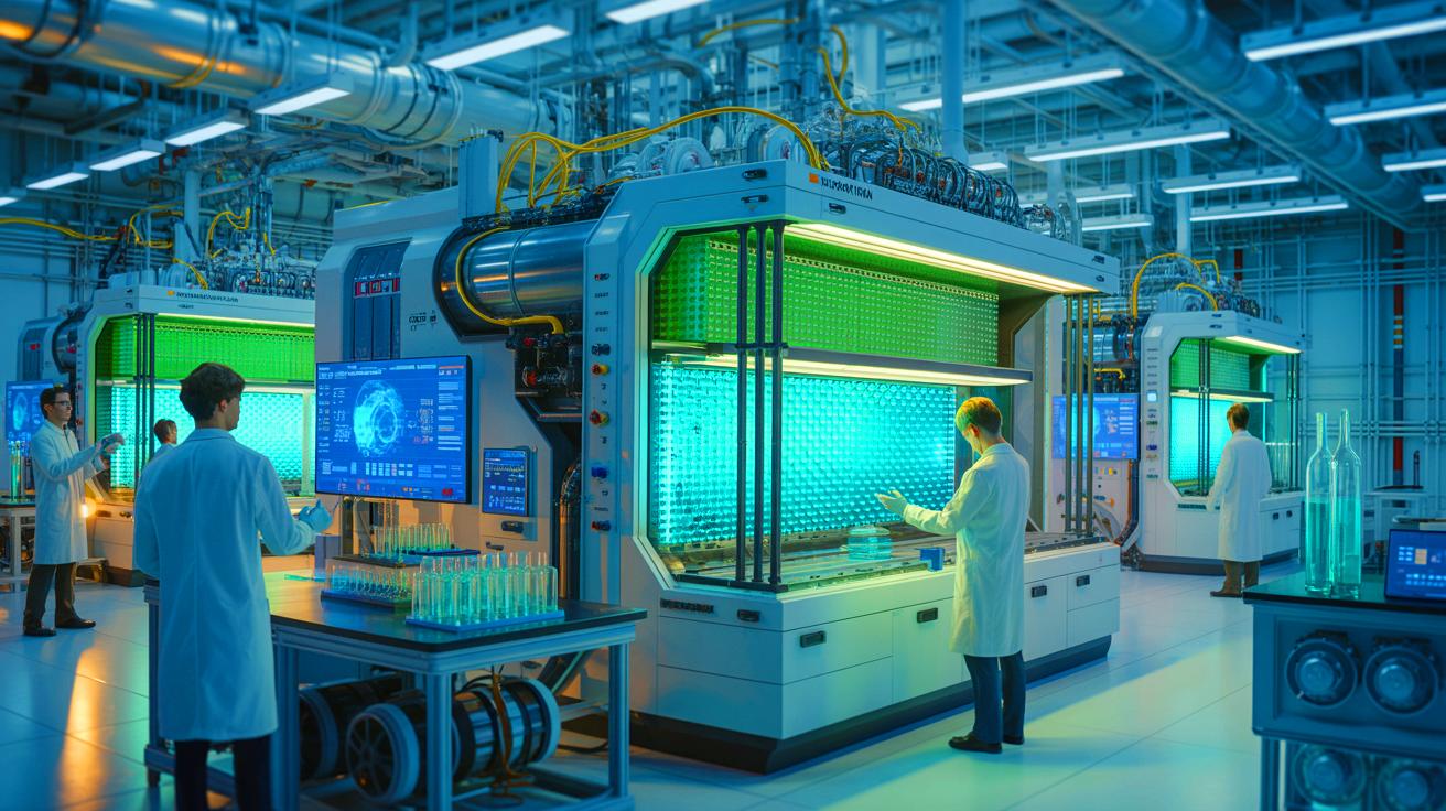 Illustration de la technologie de capture du carbone utilisant des membranes de nanofiltration au MIT. Image réalisée par IA.