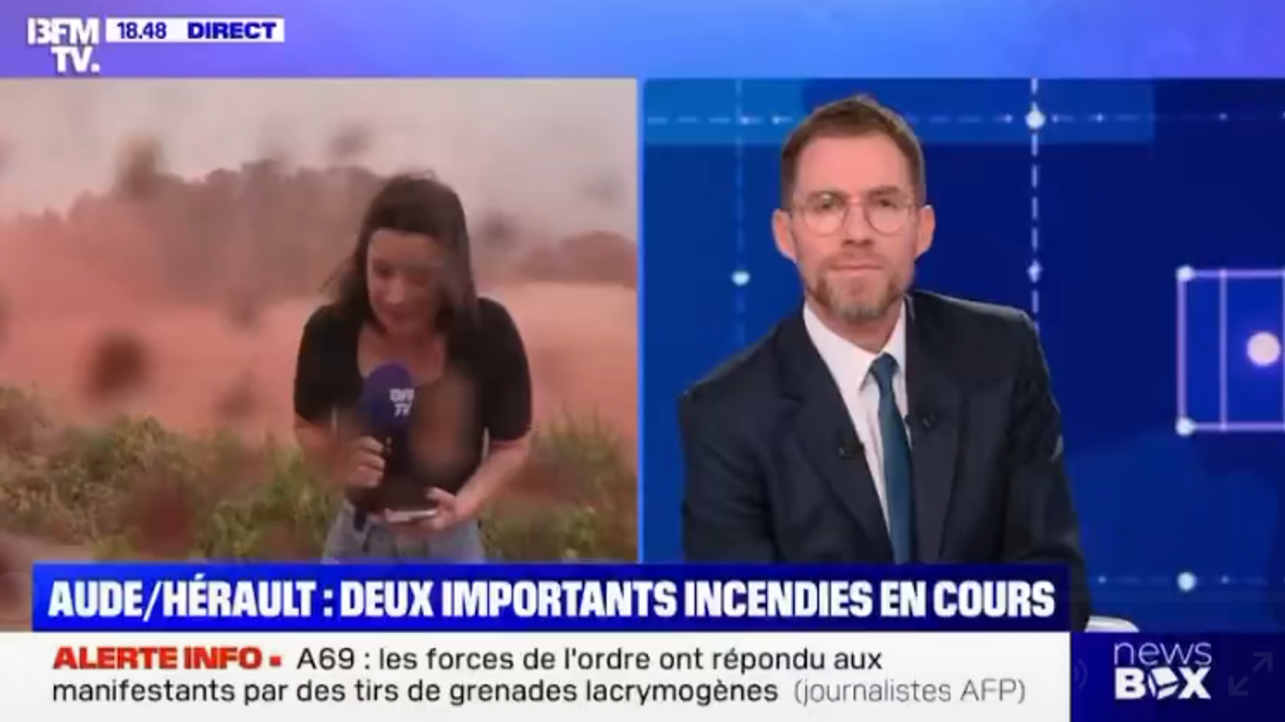 Les précisions de BFMTV après ce duplex qui s’est mal fini près de l’incendie de Fabrègues