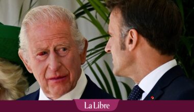 Charles III intrigue avec un œil rouge lors de la visite de Macron au Royaume-Uni