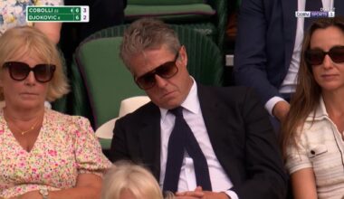 Hugh Grant s’endort à Wimbledon, et ça n’a échappé à personne