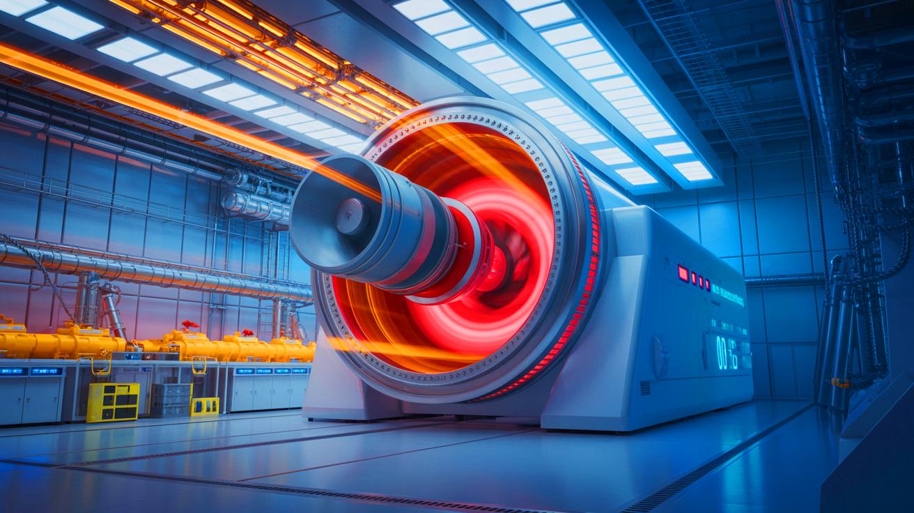 Illustration de la machine à hypergravité CHIEF en action en Chine. Image réalisée par IA.