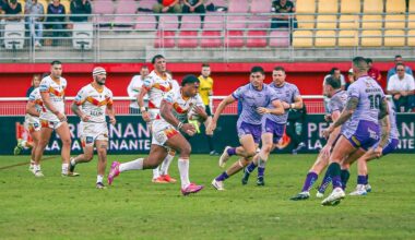 Rugby à XIII : le caractère des Dragons Catalans a enfin parlé contre Warrington, mais trop tardivement