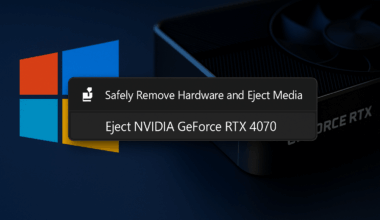 Et maintenant, Windows 11 vous propose d'éjecter votre GPU...
