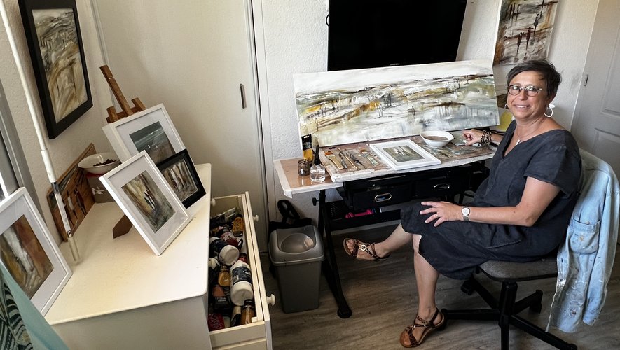 L'Aveyronnaise Chantal Grès, ingénieur et artiste installée dans l’Aude : "La peinture me permet de m’évader"