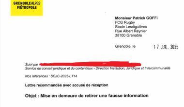 C. FERRARI MET EN DEMEURE LE FCG RUGBY