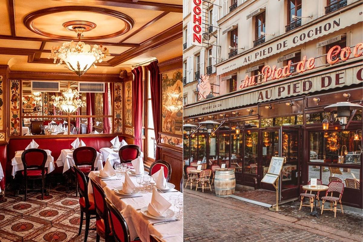 Au Pied de Cochon, la brasserie ouverte 24h/24 et et 7 j/7 à Paris