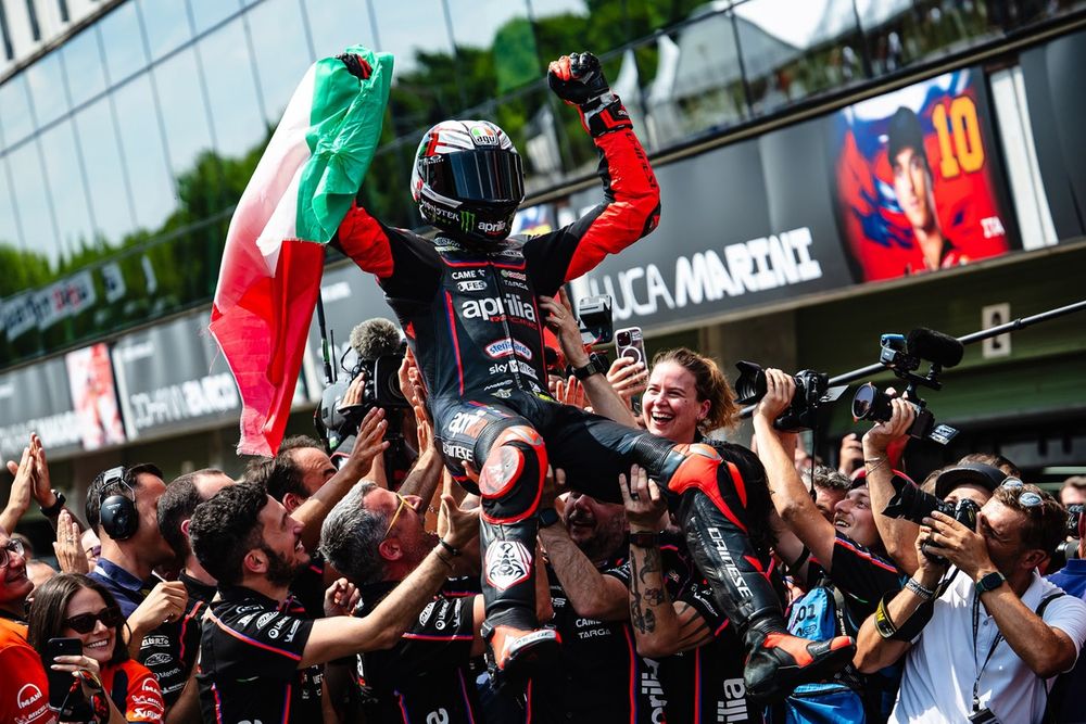 Marco Bezzecchi a réussi à fédérer l'équipe Aprilia.