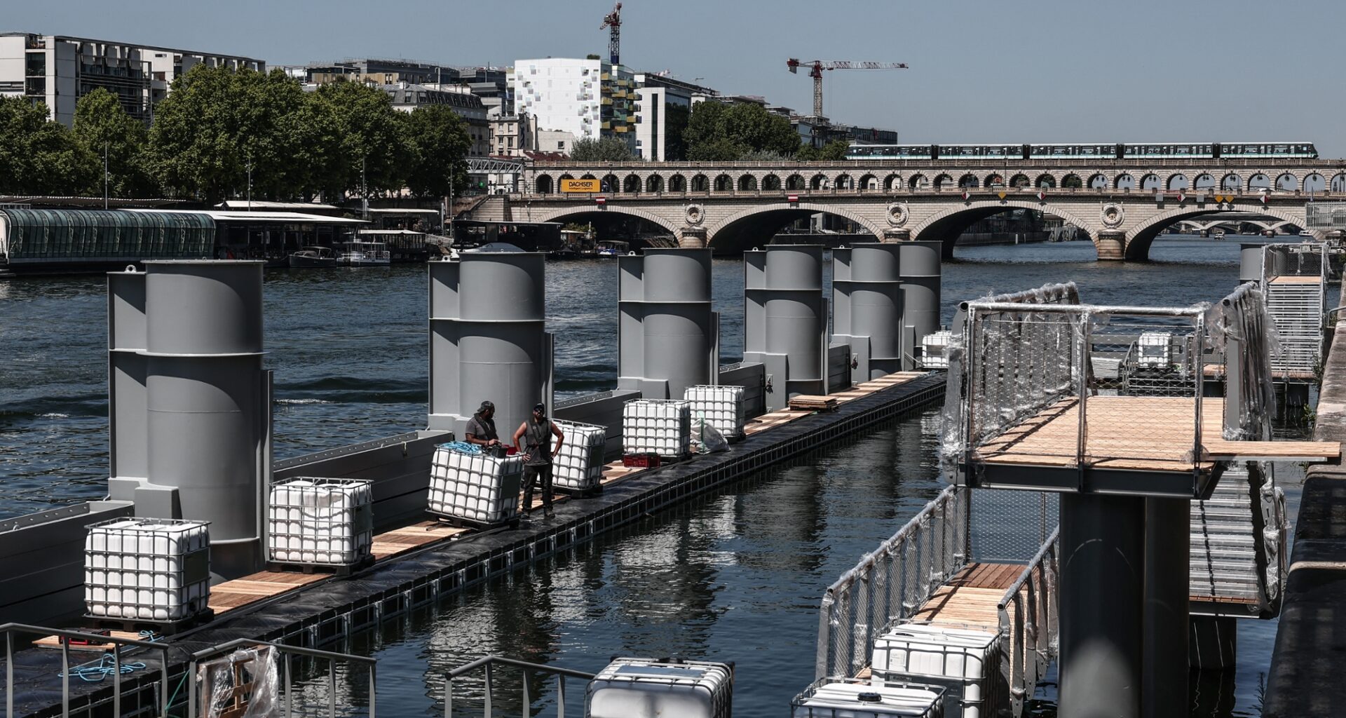 à quoi ressemble le site de baignade dans la Seine à Bercy ?