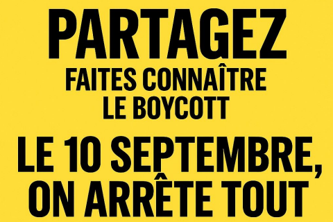 ce que l'on sait de cet appel à bloquer la France dès le 10 septembre