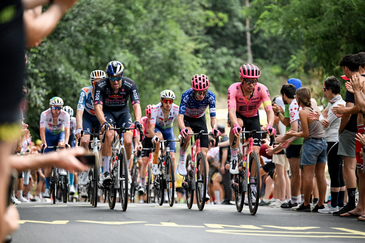 le parcours complet du peloton jusqu'à Prades-le-Lez