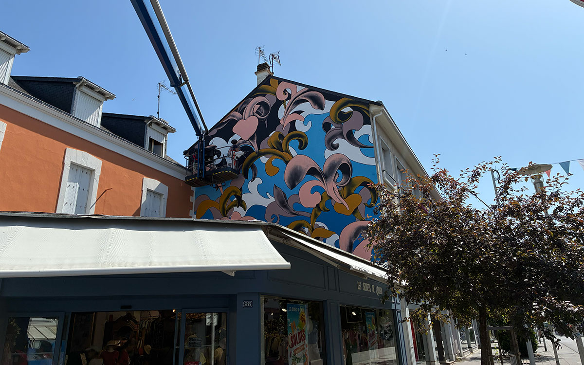 Saint-Nazaire : une nouvelle fresque street art en cours de réalisation rue de la Paix