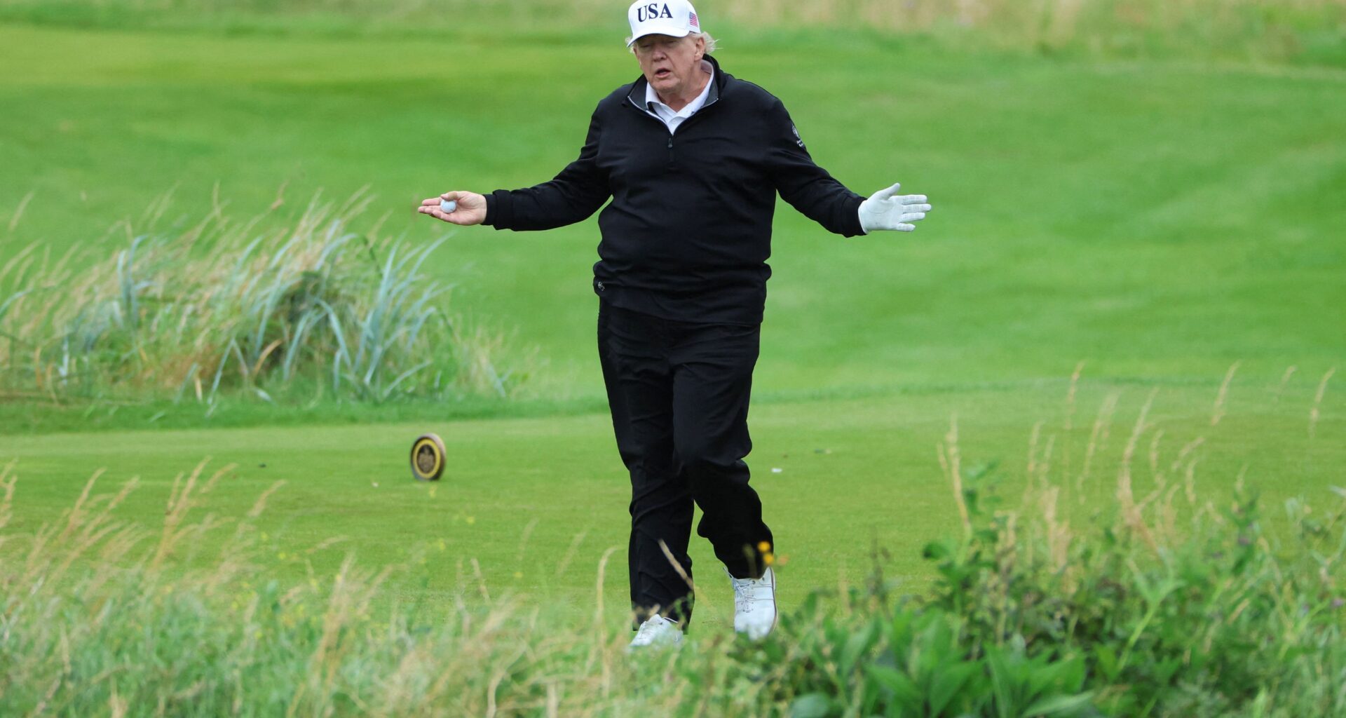 En Écosse, Donald Trump rêve de son tournoi de golf