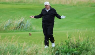 En Écosse, Donald Trump rêve de son tournoi de golf