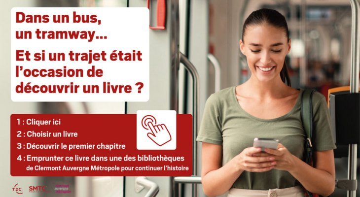 Profiter de son trajet pour découvrir un livre dans le bus ou le tram avec le service