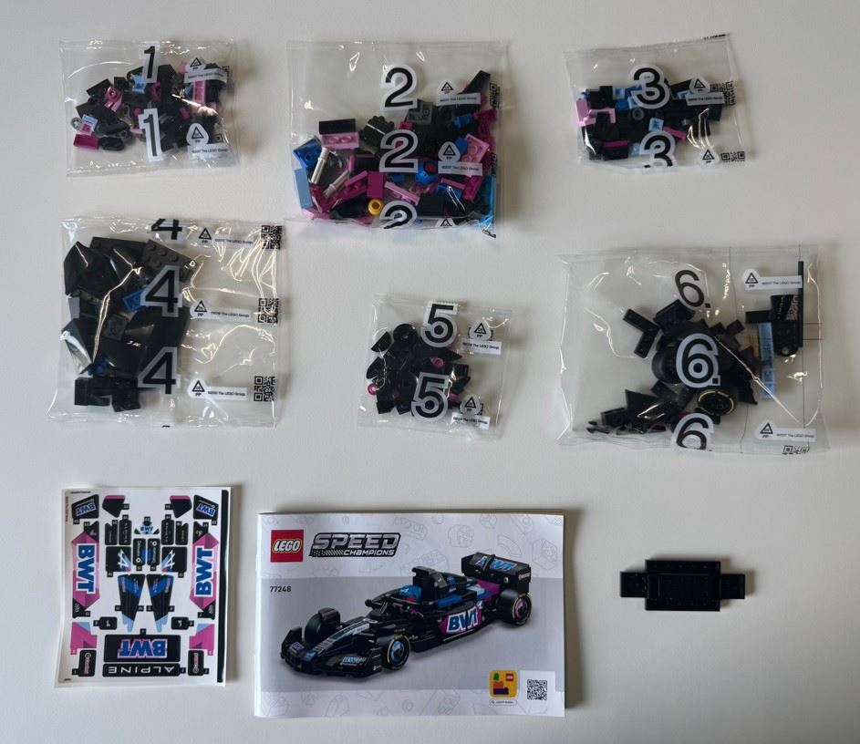 Sachets LEGO F1 Alpine