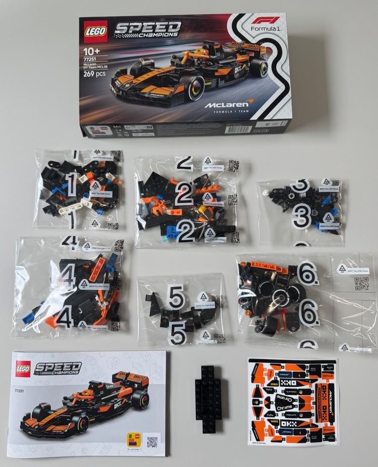 Sachets LEGO F1 Speed Champions McLaren