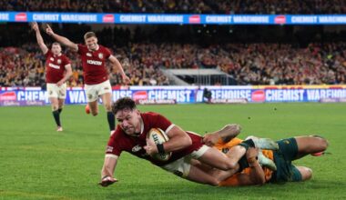 Menés tout au long du match, les Lions britanniques et irlandais arrachent la victoire contre l'Australie à la dernière minute