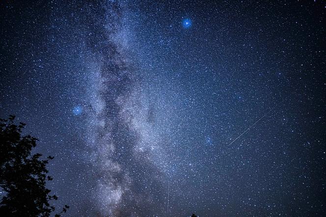 Lors de la « Nuits des étoiles »,  à Fontainebleau (Seine-et-Marne),  le 13 août 2023.