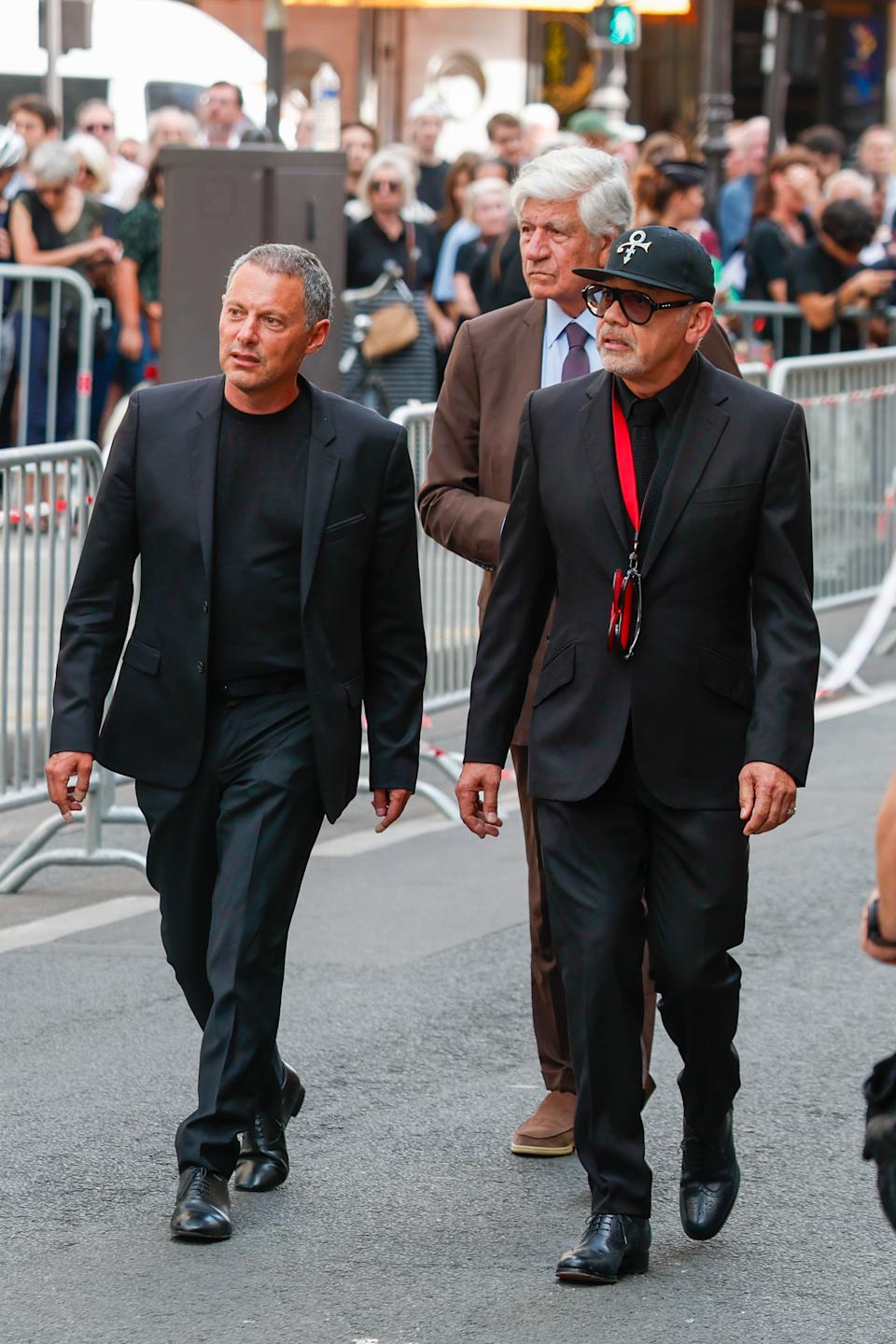 Marc-Olivier Fogiel, au côté de Christian Louboutin  (Photo by Pierre Suu/Getty Images)