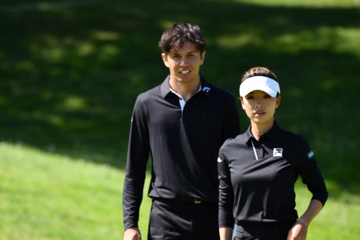 Quand Guillaume Canet joue au golf avec Alex Albon