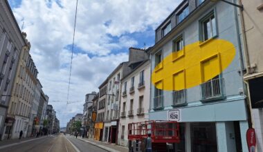 à Brest, un soleil géant fait son apparition pour illuminer le haut Jaurès