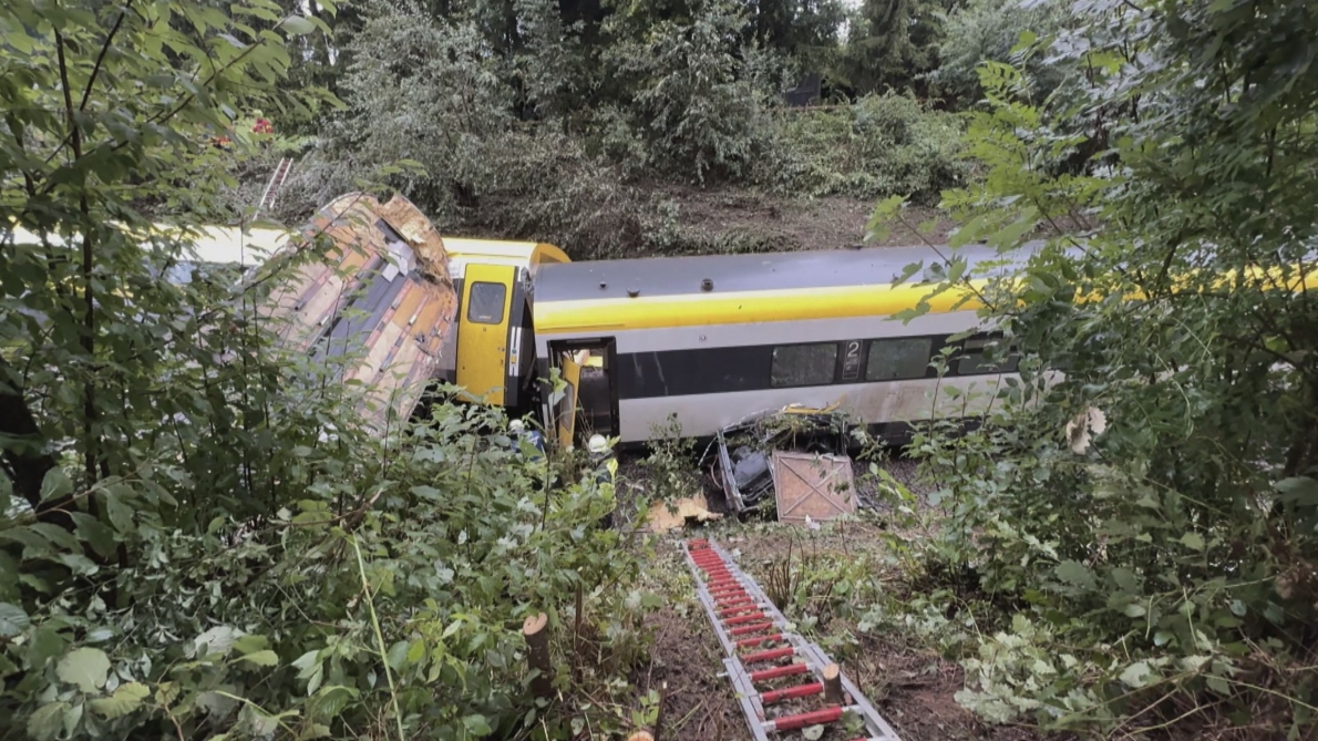 Accident de train mortel en Allemagne : un glissement de terrain a provoqué le déraillement des wagons