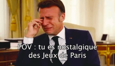 en vidéo, Emmanuel Macron pleure le temps béni des Jeux