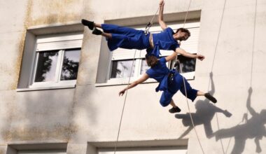 Un spectacle de danse aérienne sur les façades de Louviers