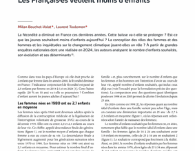 Les Français·es veulent moins d’enfants - Population et Sociétés - Ined éditions - Ined