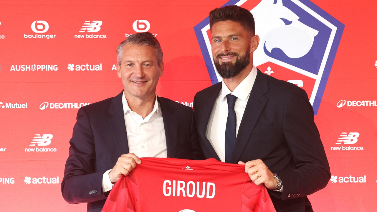 Olivier Giroud prêt à relever le défi de Lille et de la Ligue 1