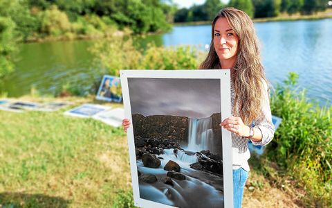 Photographe amateure du Gouray, Angélina Besnard a été mise à l’honneur, lors de l’inauguration de cette 32e édition de Moisson d’images, vendredi 4 juillet.