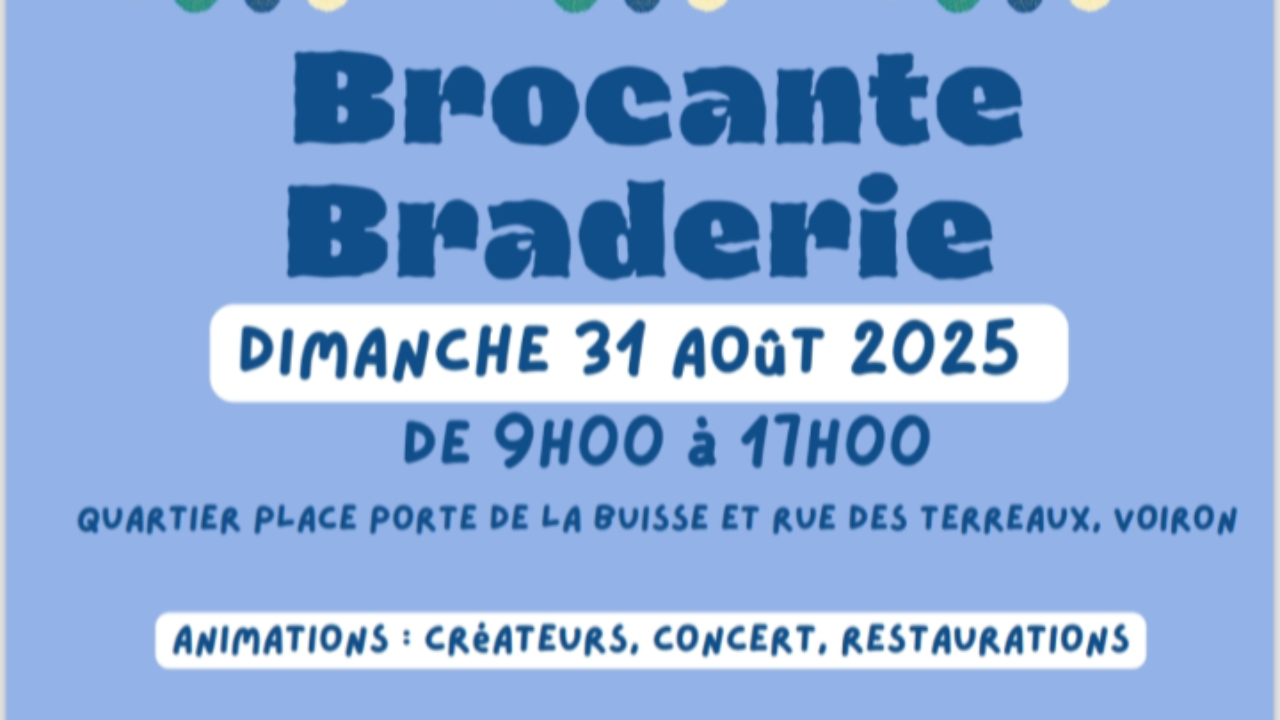 Braderie Brocante des commerçants - Agenda