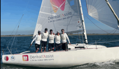 Simon Moriceau et l’équipage de l’APCC Nantes vice-champions du monde J80