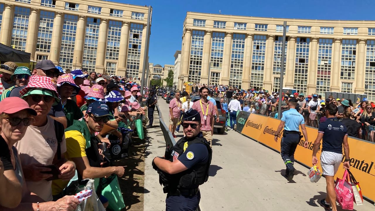 Il fait beau à Montpellier pour accueillir le départ de cette 16e étape, ce mardi 22 juillet 2025.