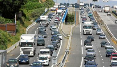 Plus de 60 kilomètres de bouchons cumulés sur la RN165, la RN12 et la rocade de Rennes en Bretagne ce samedi