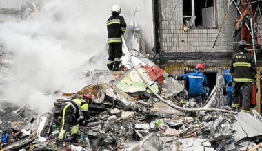 En Ukraine, une attaque de missiles et de drones russes fait au moins six morts à Kiev