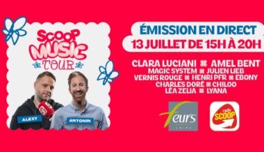 Radio SCOOP en direct du SCOOP Music Tour, dimanche 13 juillet 2025 de 15h à 20h à Feurs !