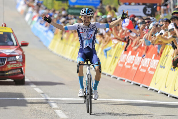 Vainqueur d'étape sur Paris-Nice et sur le Dauphiné, Lenny Martinez compte bien récidiver lors de cette Grande Boucle. Stefano Cavasino/LiveMedia