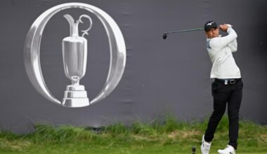 Adrien Saddier après son cut franchi pour son premier British Open