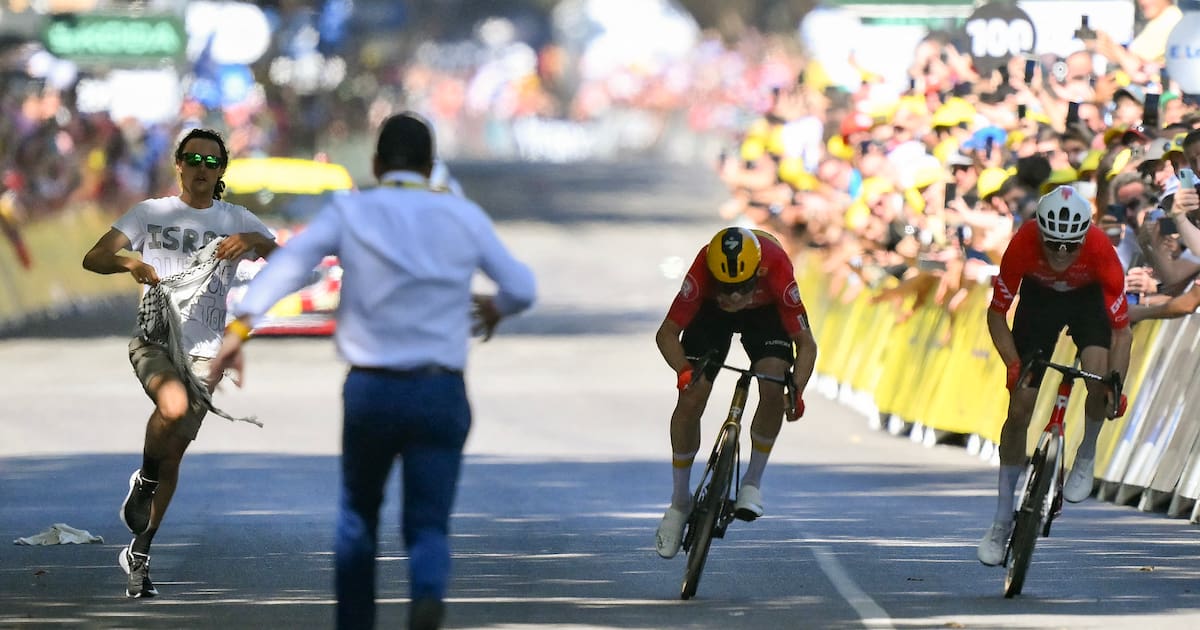 un manifestant perturbe l’arrivée du Tour de France à Toulouse – Libération