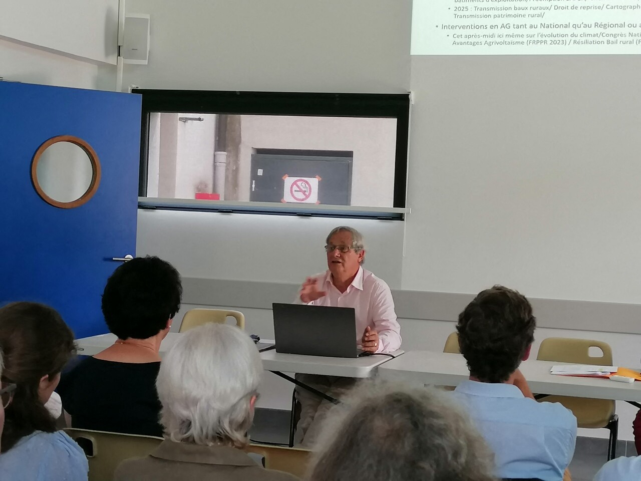 Quand on est propriétaire de terres agricoles ou forestières, « il faut se former »
