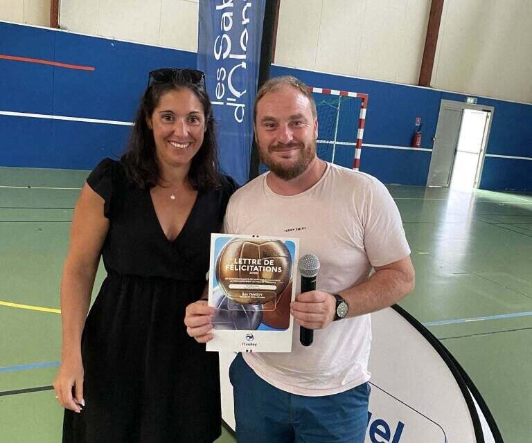Mélanie Papin et Yoan Dubuc lors de l'Assemblée générale 