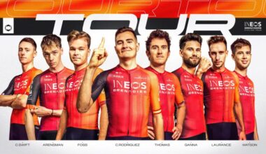 TDF. Tour de France - INEOS Grenadiers avec Rodriguez, Thomas... et Laurance