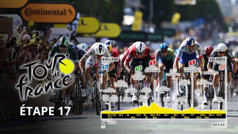 TDF. Tour de France - La 17e étape, retour des sprinteurs à Valence ? Parcours et profil