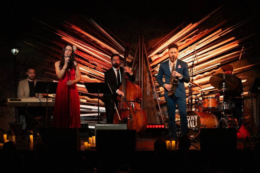 Photo d'un groupe de musiciens en plein concert The Jazz Room